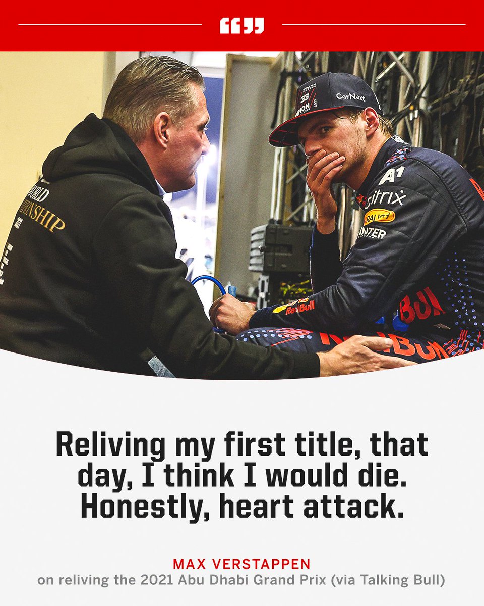 ESPNF1's tweet photo. Max never wants to relive the day he won his first title 😅 https://t.co/XvdV5QaKlZ