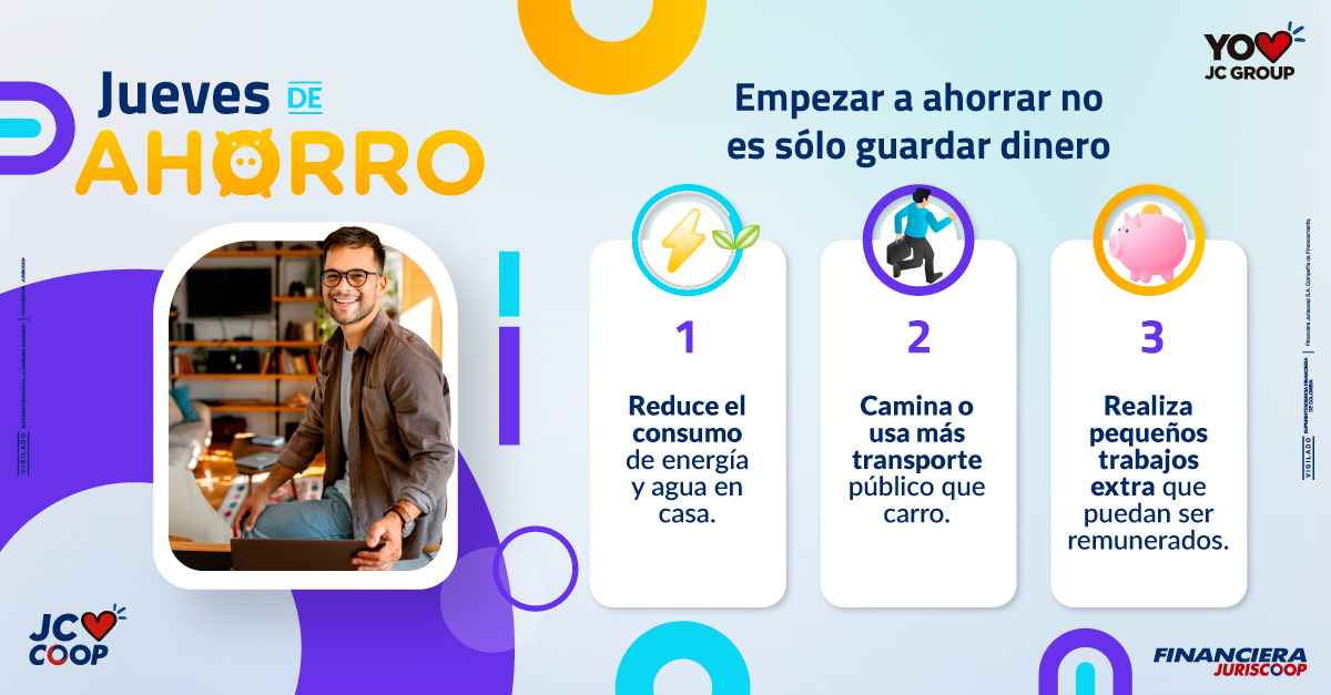 Grupo_Juriscoop's tweet photo. En el último Jueves de Ahorro del año, queremos recodarte que se puede ahorrar de muchas maneras, y una de ellas es cambiando pequeños hábitos.
Y tú, ¿en qué puedes ahorrar? 🧐
#YoAmoJCGroup #FinanzasParaNoFinancieros #EducacionFinanciera #FinanzasPersonales #Ahorro https://t.co/EWhdBPqpjB