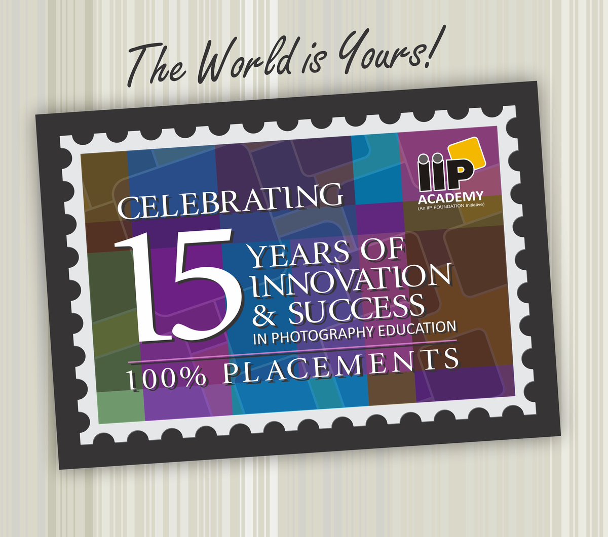 Introducing the IIP Academy 15-Year Commemorative Stamp

Celebrating 15 years of innovation, success, and excellence in photography education, proudly unveils its specially designed commemorative stamp.

✨ Innovation
✨ Success
✨ Commitment

📌 Stay tuned!

#IIPAcademy