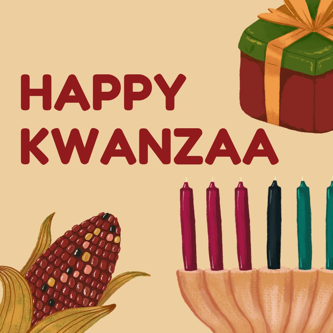 Sending warm wishes for a joyful and meaningful first day of Kwanzaa! May this season bring light, unity, and happiness to you and your loved ones.