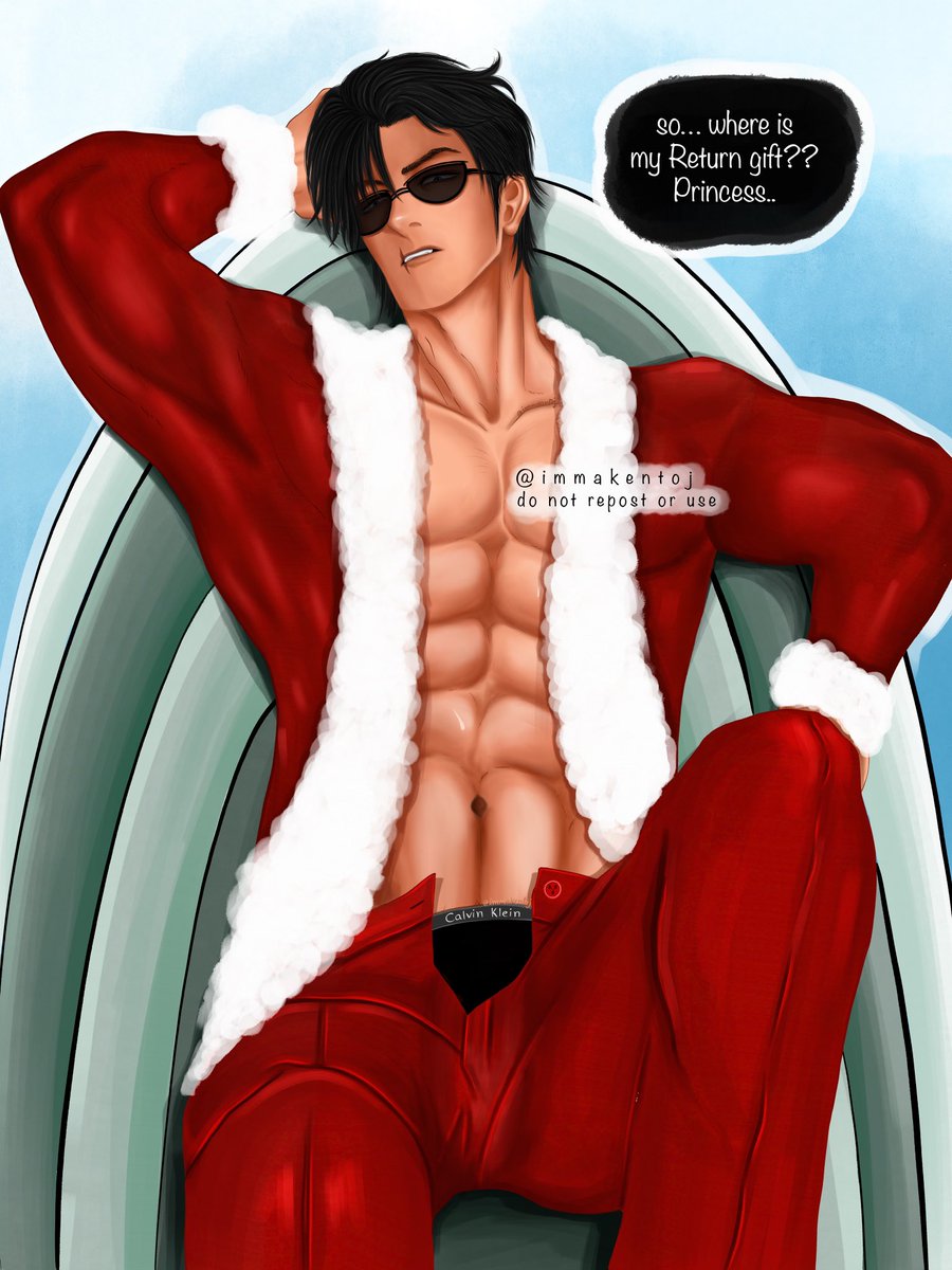 kentoj_art's tweet photo. #toji santa wants his return gift, so I gave him…  🫣🤤

#art #artist #fanart #anime #AnimeArt #JujutsuKaisen  # 呪術廻戦 #TojiFushiguro #illustration https://t.co/A6yprfouh4