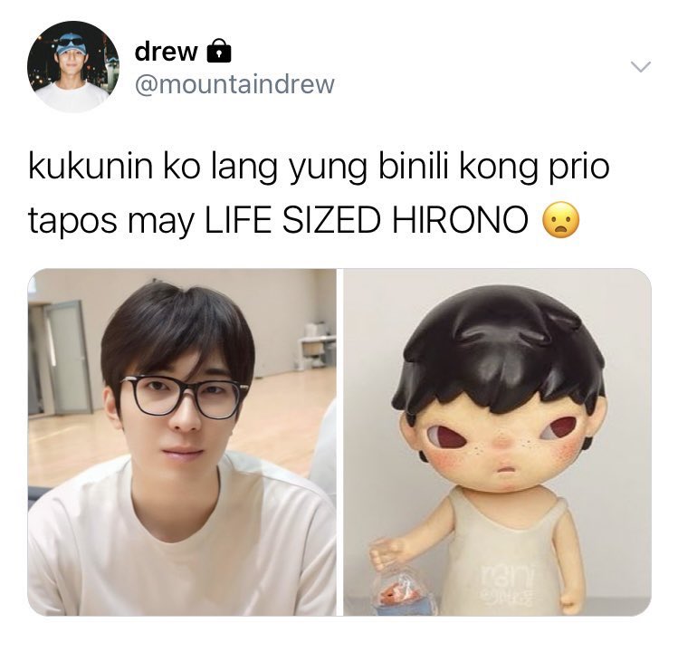 topnotcherwonu's tweet photo. minwon mini au

kung saan bumili si mingyu ng hirono sa bns twt, at nagulat na lang sya nung meetup na kamukha ni hirono yung pinagbilhan nya https://t.co/cFoxN5bNj6