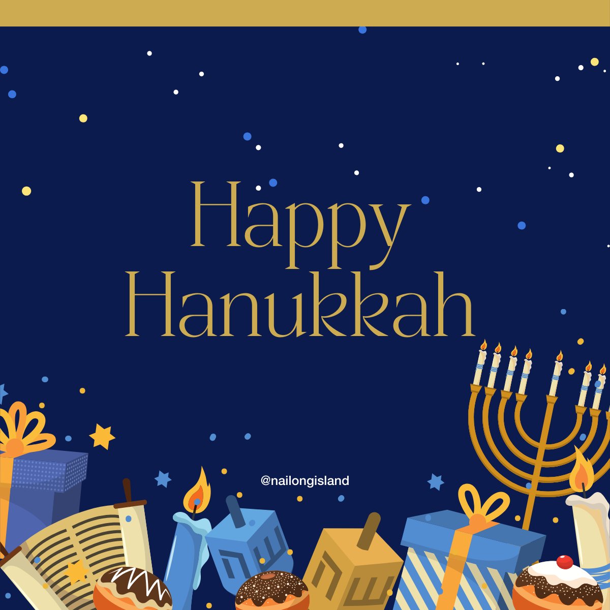 nai_longisland's tweet photo. Happy Hanukkah from NAI Long Island! Wishing you and your loved ones a joyous festival of lights filled with laughter, love, and latkes. Chag Sameach! 🕎✨ #Hanukkah #NAILongIsland #FestivalofLights #Jewishholiday https://t.co/LZhId37ilb