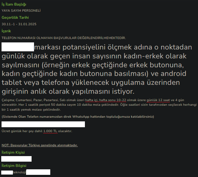 Gençler iş beğenmiyor.. İlanlar:

(İlanı üniversite mezun sistemindeki ilanlardan aldım)