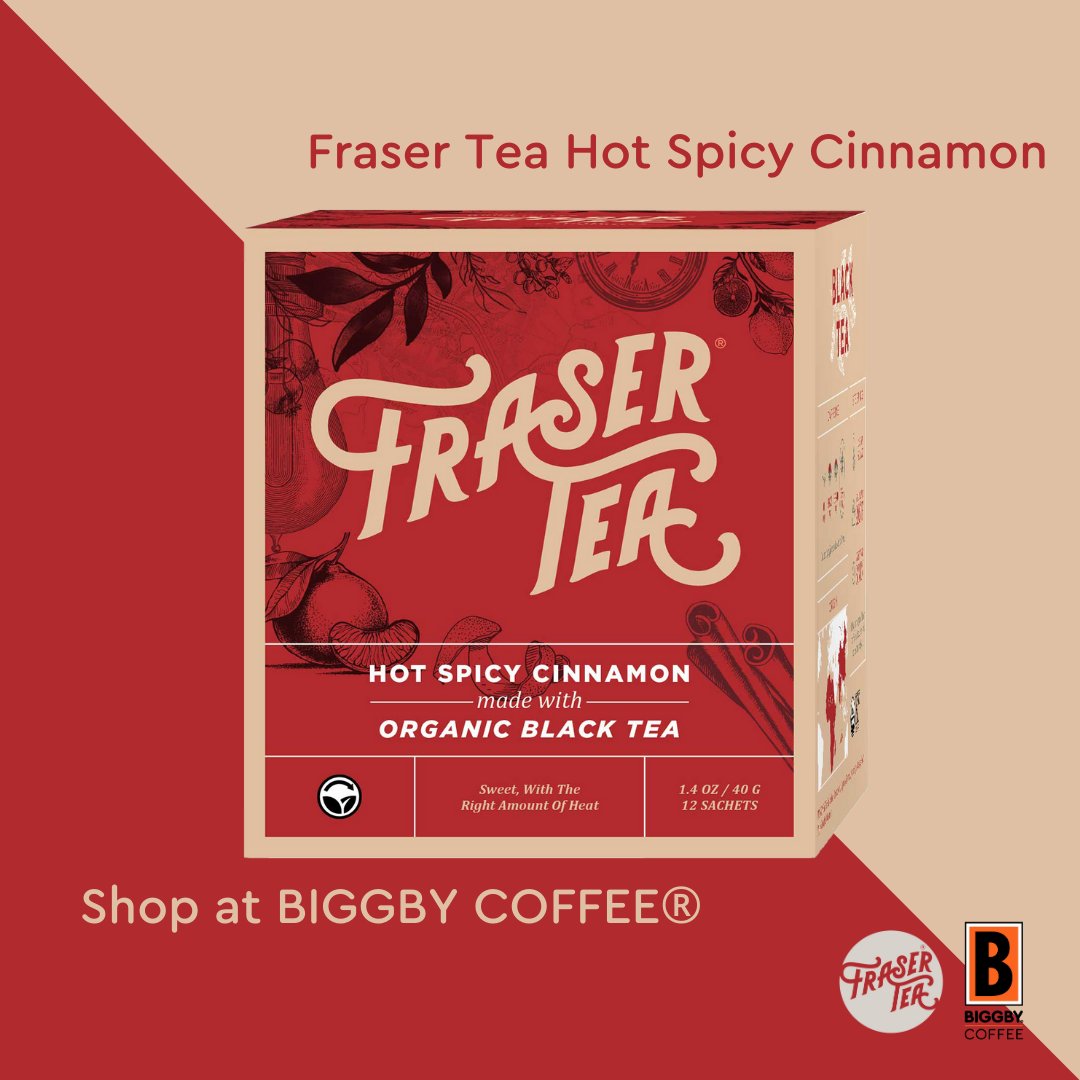 biggbybigrapids's tweet image. Baby, it's cold outside, but our Hot Spicy Cinnamon made with Organic Black Tea is here to heat things up! 🔥 Embrace the festive season with the perfect blend of warmth and cheer.

#holidaytea #cinnamontea #blackteablend #premiumtea #teatuesday #frasertea #biggbycoffee