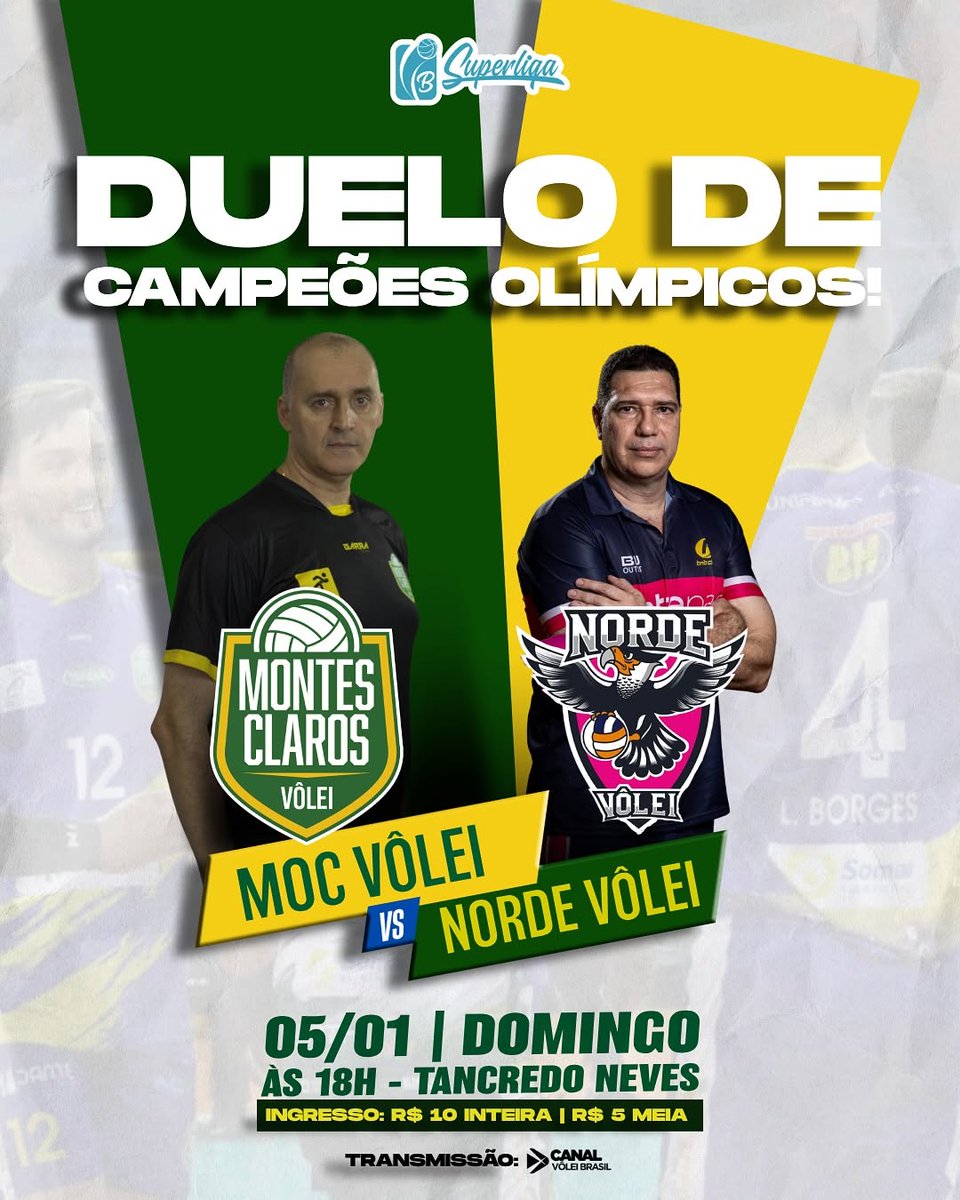 Informação antecipada ainda em 17/DEZ em parceria c/ o <a href="/RubemR/">Rubem Ribeiro</a>, e o <a href="/mocvoleioficial/">Moc Vôlei</a> confirma a remarcação para 5/JAN (ao invés de 20/JAN) o jogo pendente da 3ª rodada da <a href="/SuperligaBVolei/">Superliga B</a> contra o cearense <a href="/NordeVolei/">Norde Vôlei</a>. Se vencer por 3x0, o MOC retomará a liderança por set average