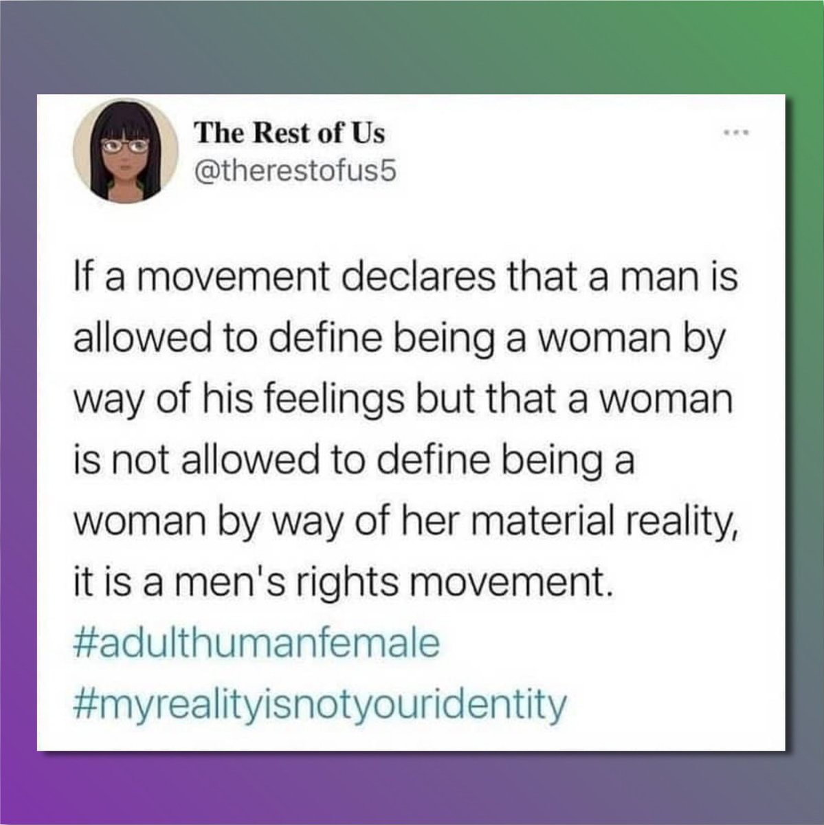 AdultHumanFemale tweet media