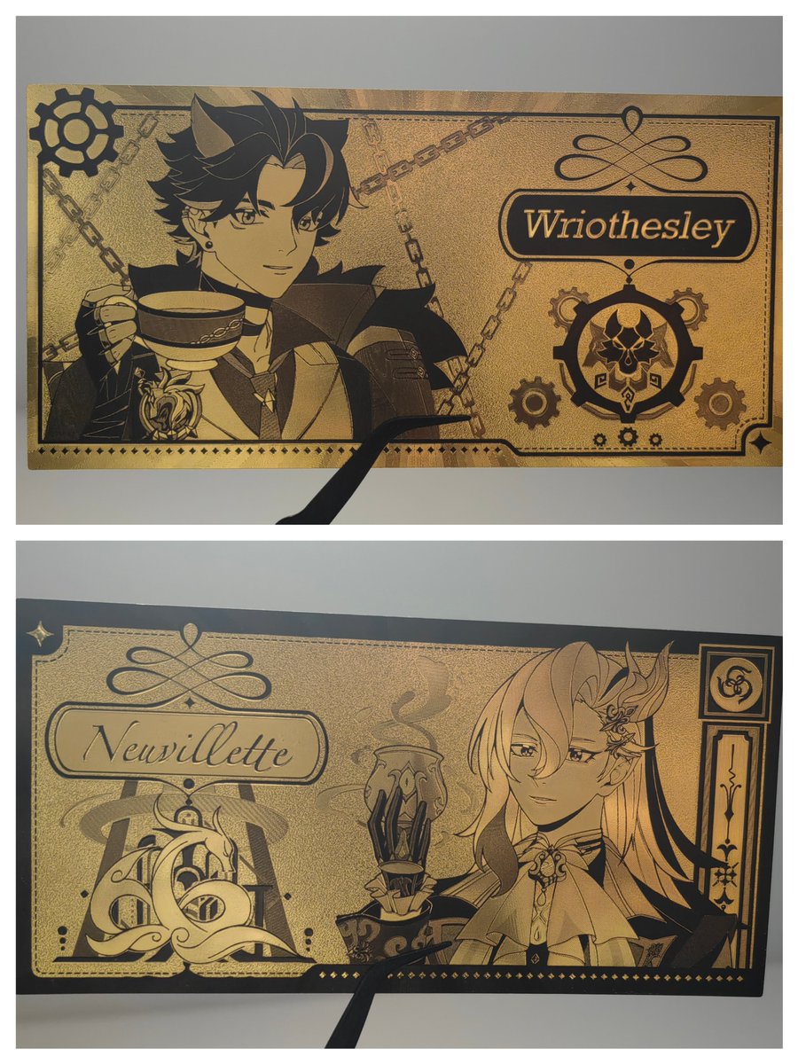 #Neuvillette #Wriothesley #Wriollette #Wriolette 
枫丹金钞（不是）