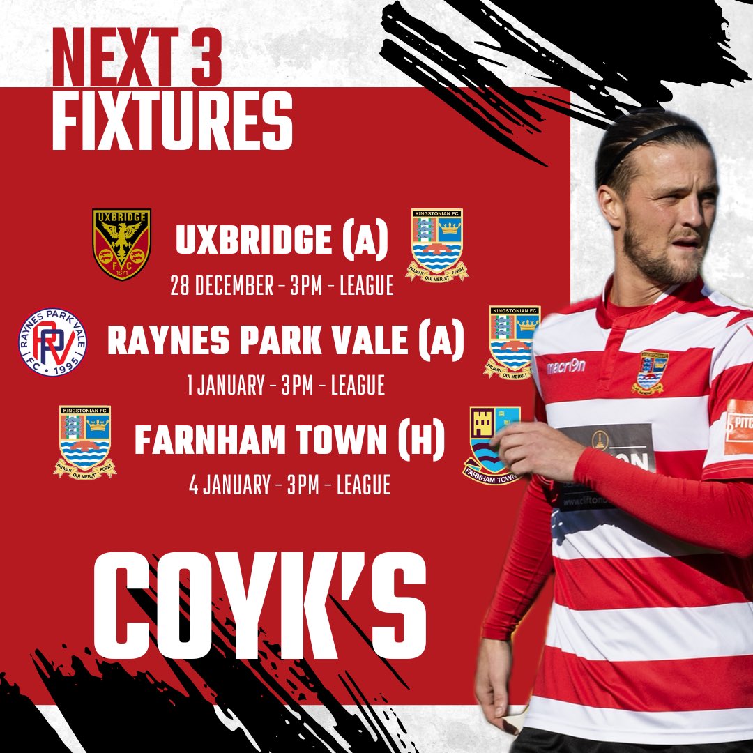 A look at our next 3 fixtures 👇🏼