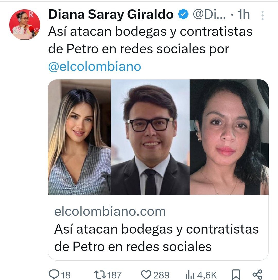 EstherBioSci's tweet photo. Buenos días, Presidente @petrogustavo, respetuosamente quiero solicitar todo el apoyo que me pueda dar.

Entre @DanielSamperO; @Danielbricen y @DianaSaray; llevan perfilándome y perfilándonos casi todo diciembre y sinceramente no sé qué pretenden, que me asesinen? Que nos asesinen al estilo del exterminio de la UP?

Un contrato en agricultura de 3 millones mensuales es causal de ser expuesta de esta manera tan violenta?

cc @FiscaliaCol