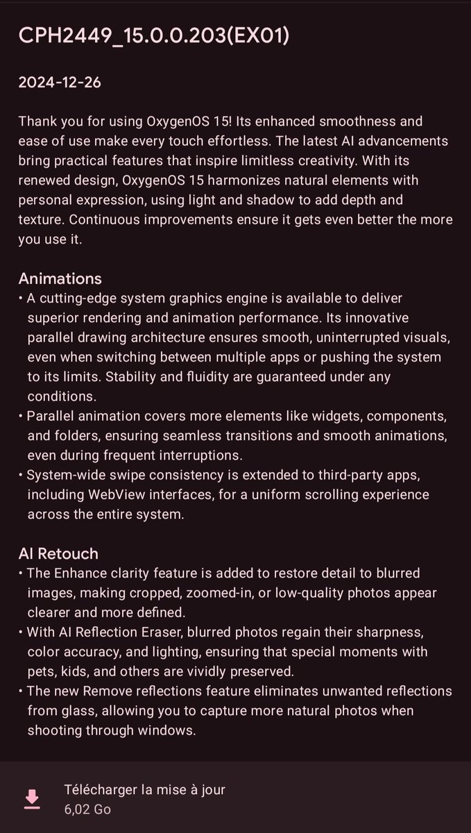 garsim's tweet image. #oxygenos15 for #OnePlus11 (eu) is out now.