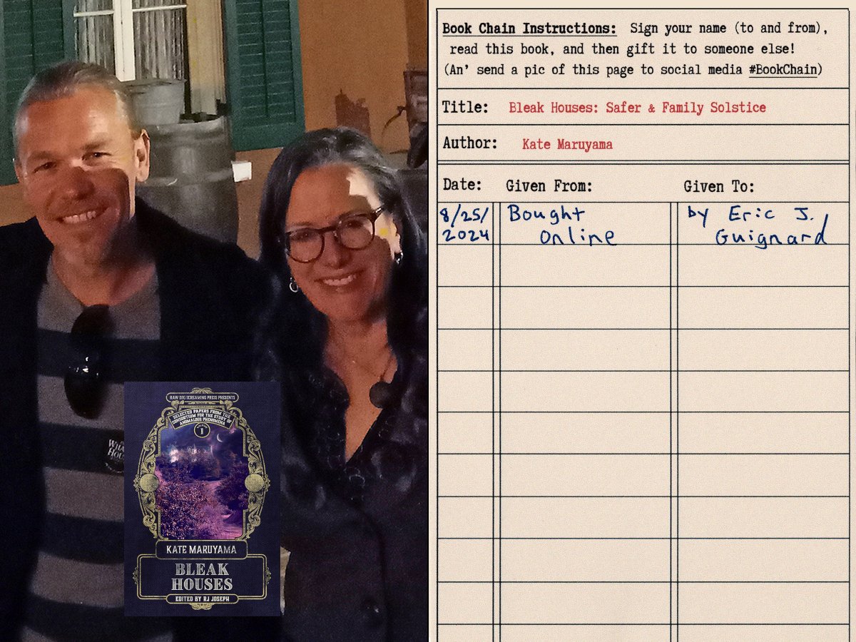 ericjguignard's tweet image. Highlighting #BookChain 13!

BLEAK HOUSES (@RDSPress ) by Kate Maruyama:

Tracked as ericjguignard.blogspot.com/2024/12/book-c…

Where to next? Only chance and the last reader involved may determine! #BookChainChallenge