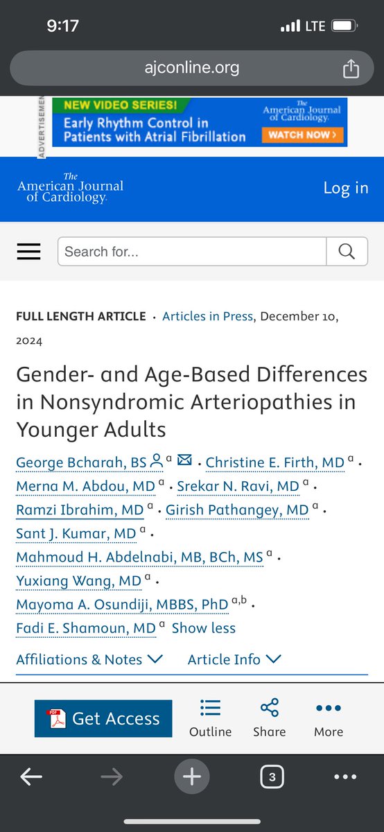 Mahmoud Abdelnabi (@m_h_abdelnabi) on Twitter photo Checkout our latest publications highlighting gender and age based differences in nonsyndromic aortopathies in younger adults.
Wonderful collaboration at <a href="/MayoClinicCV/">Mayo Clinic CV</a>
<a href="/FadiShamounMD/">Fadi Shamoun, MD</a>
ajconline.org/article/S0002-… Checkout our latest publications highlighting gender and age based differences in nonsyndromic aortopathies in younger adults.
Wonderful collaboration at <a href="/MayoClinicCV/">Mayo Clinic CV</a>
<a href="/FadiShamounMD/">Fadi Shamoun, MD</a>
ajconline.org/article/S0002-…