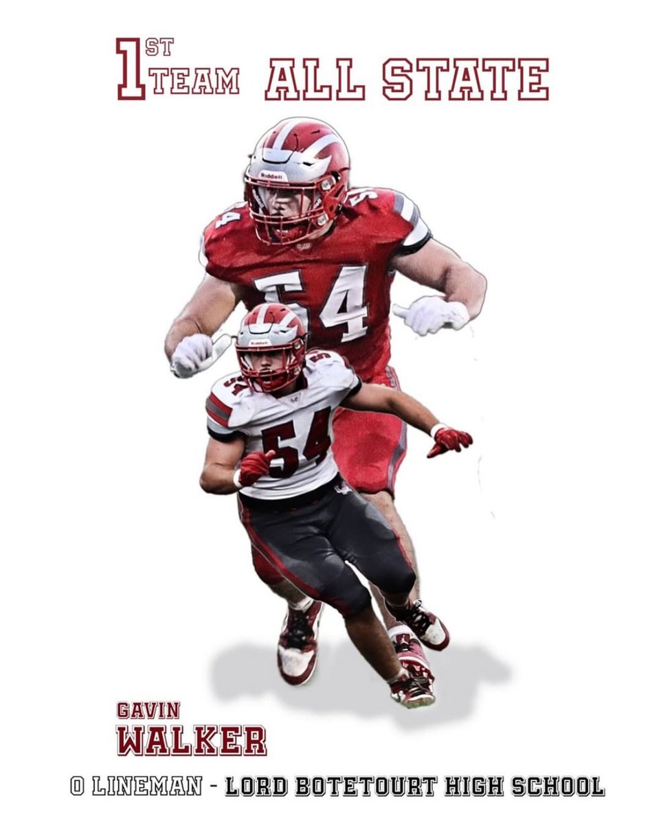 Gavin Walker (@54_gavin_walker) on Twitter photo #AGTG Blessed to be selected for these awards:
States:
1st team OL
Regions:
1st team 3D OL & DL
Blue Ridge District:
1st team OL & DL
MVP OL & DL
DEFENSIVE PLAYER OF THE YEAR
<a href="/CoachHarless55/">Coach Harless</a>
<a href="/Coach_Meeks17/">Jonathan Meeks</a> #AGTG Blessed to be selected for these awards:
States:
1st team OL
Regions:
1st team 3D OL & DL
Blue Ridge District:
1st team OL & DL
MVP OL & DL
DEFENSIVE PLAYER OF THE YEAR
<a href="/CoachHarless55/">Coach Harless</a>
<a href="/Coach_Meeks17/">Jonathan Meeks</a>