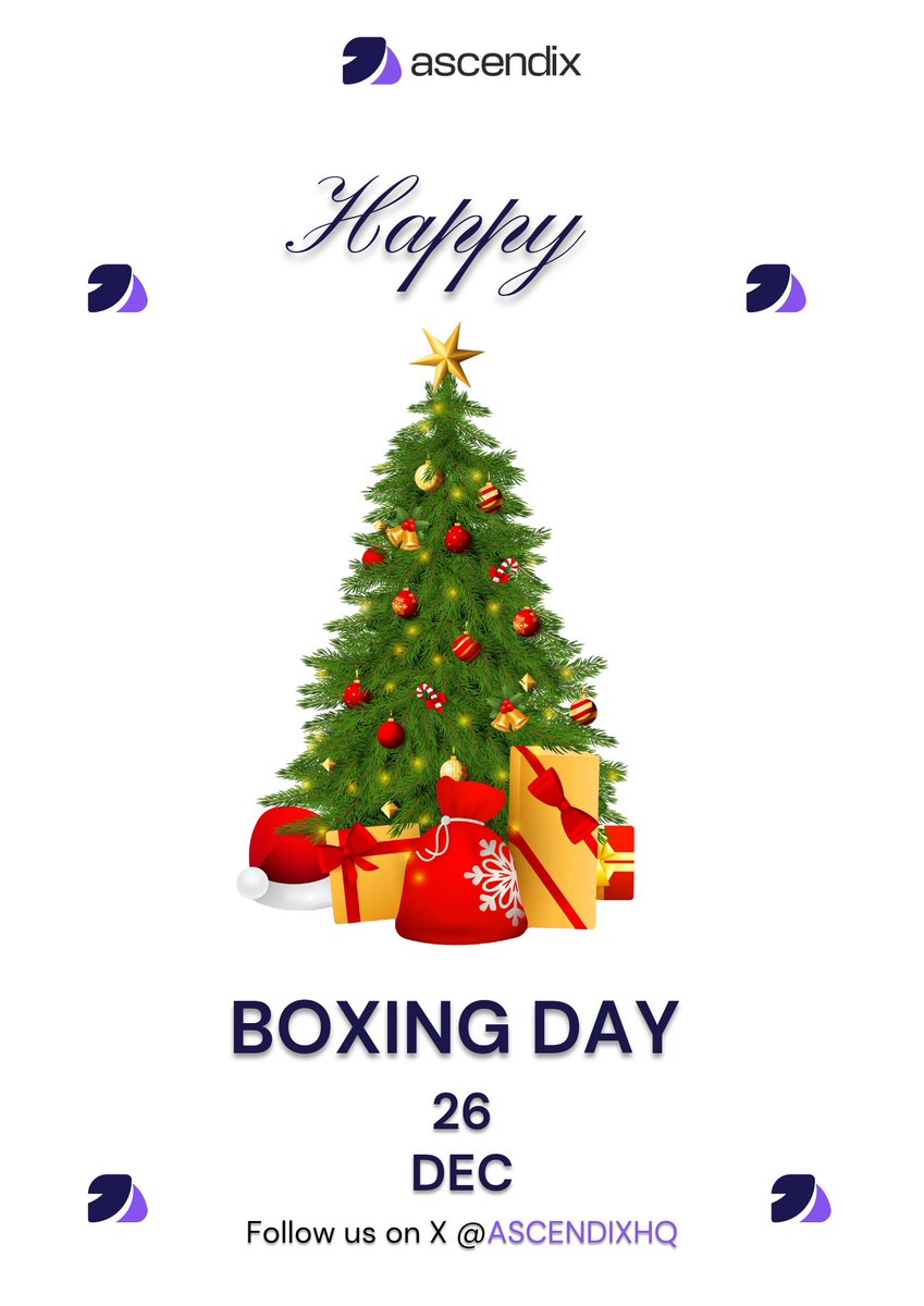 AscendixHQ's tweet image. 🎁 Unbox the Future with Ascendix this Boxing Day! 🎮📚
At Ascendix, every quest, challenge, and reward takes you closer to your goals. This Boxing Day, let’s keep levelling up and achieving our dreams. ✨
How are you spending your Boxing Day?
@HackQuest_ @opencampus_xyz