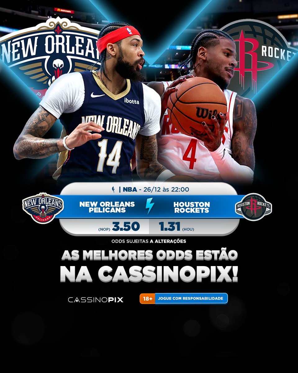 cassinopixx's tweet photo. Ainda sem @Zionwilliamson o Pelicans enfrenta os Rockets hoje, às 22h.  Será que o time de New Orleans tem força para reagir?🧐I #NBA #pelicans #rockets https://t.co/8WRHzXLVbz