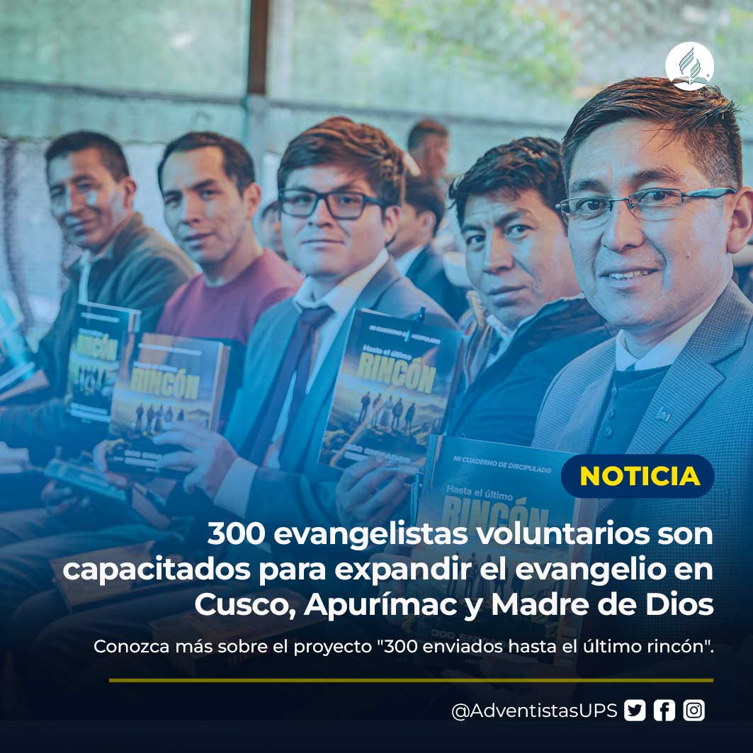 🔴#Noticia | El proyecto "300 enviados hasta el último rincón" es impulsado en la Misión Sur Oriental del Perú (MSOP). 

📌 Noticia completa: noticias.adventistas.org/es/300-evangel…

#NoticiasAdventistas #Evangelismo