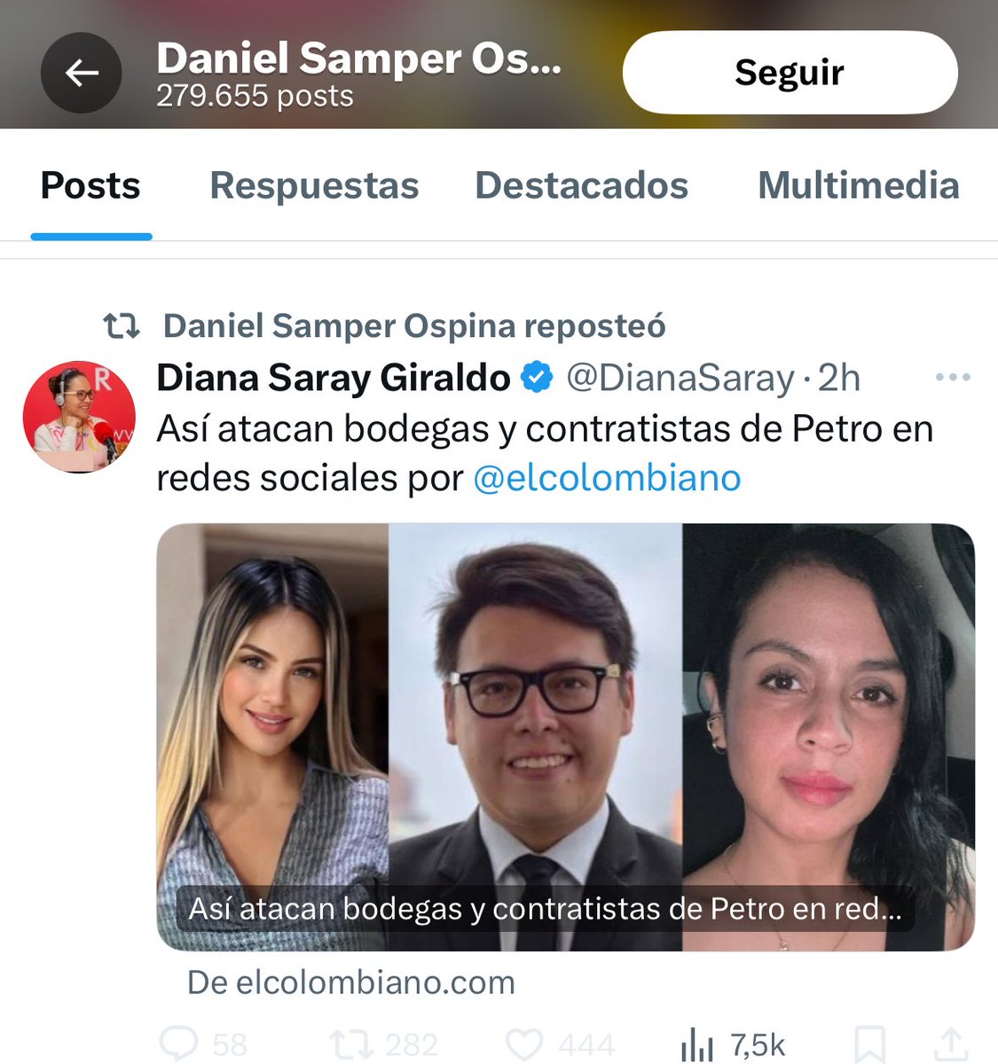 EstherBioSci's tweet photo. Los rt de Daniel Samper. Qué es lo que buscan? https://t.co/DUVUU6EVwA