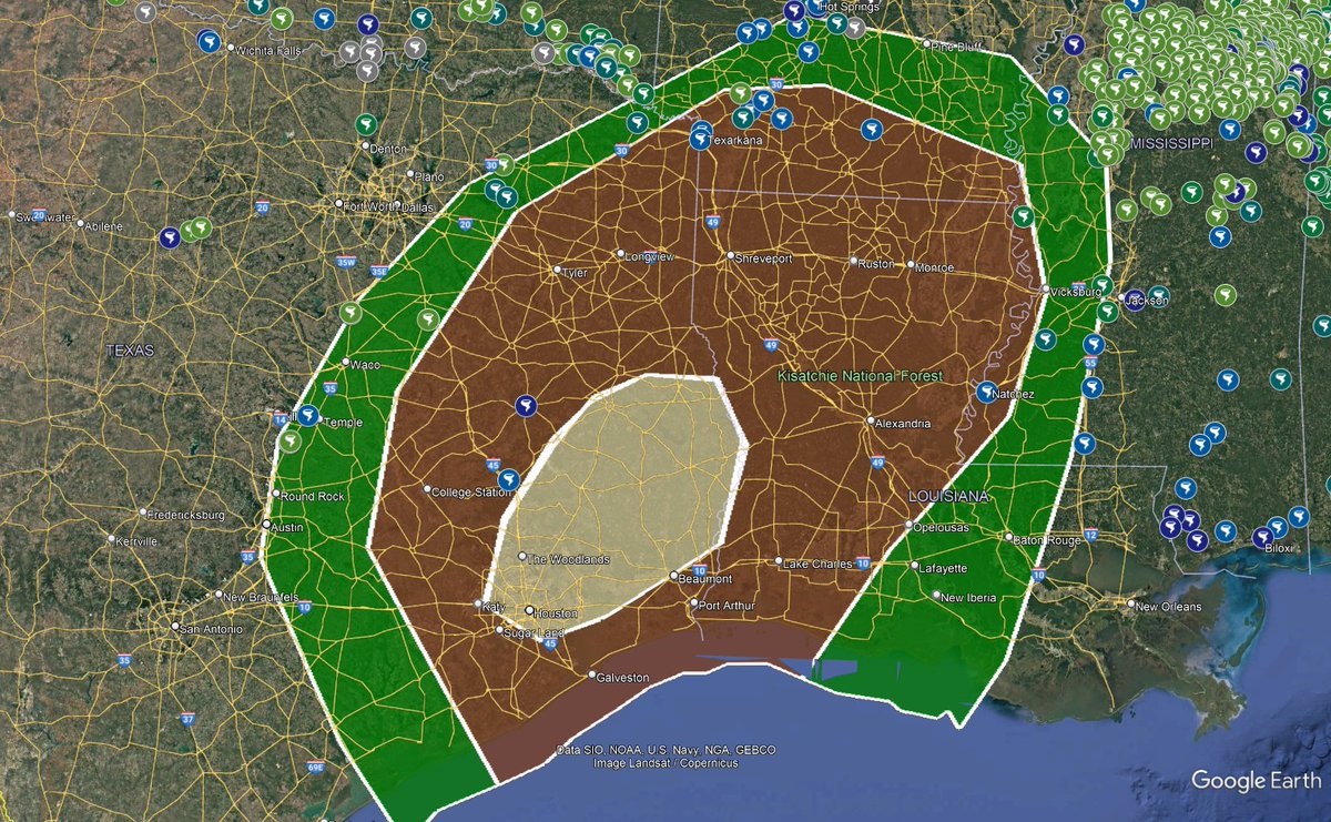 #Tornado shelters are few and far between across E/SE Texas and SW Louisiana (at least those that are known). I can add those that are missing. #TXwx #HOUwx #LAwx