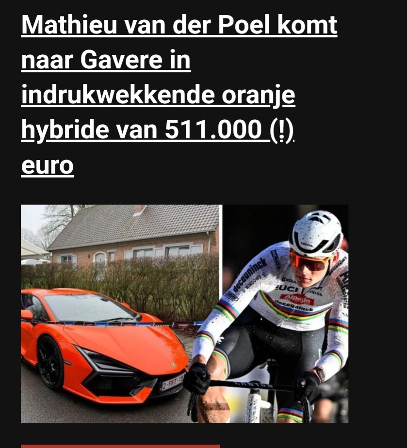 Kan die niet met de fiets komen?