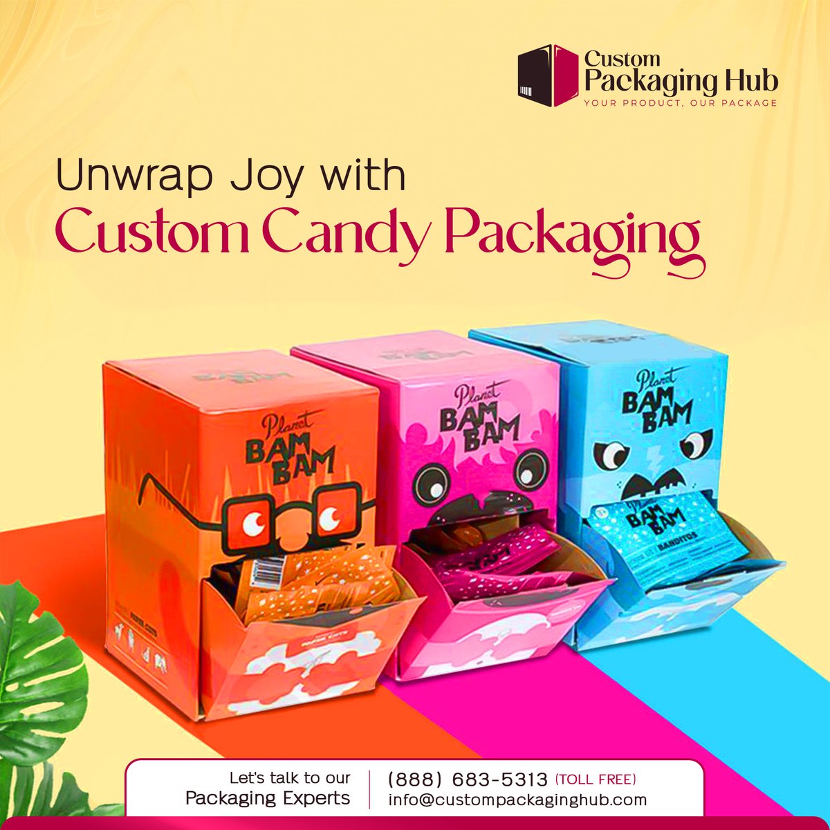 CPackagingHub's tweet photo. Give your candy the spotlight it deserves! Our custom boxes are designed to attract customers and keep your treats fresh. Let Custom Packaging Hub help you create eye-catching packaging that sells!
#CandyPackaging #CustomCandyBoxes #SweetPackaging #CustomPackagingHub https://t.co/4Mvt01DPc5