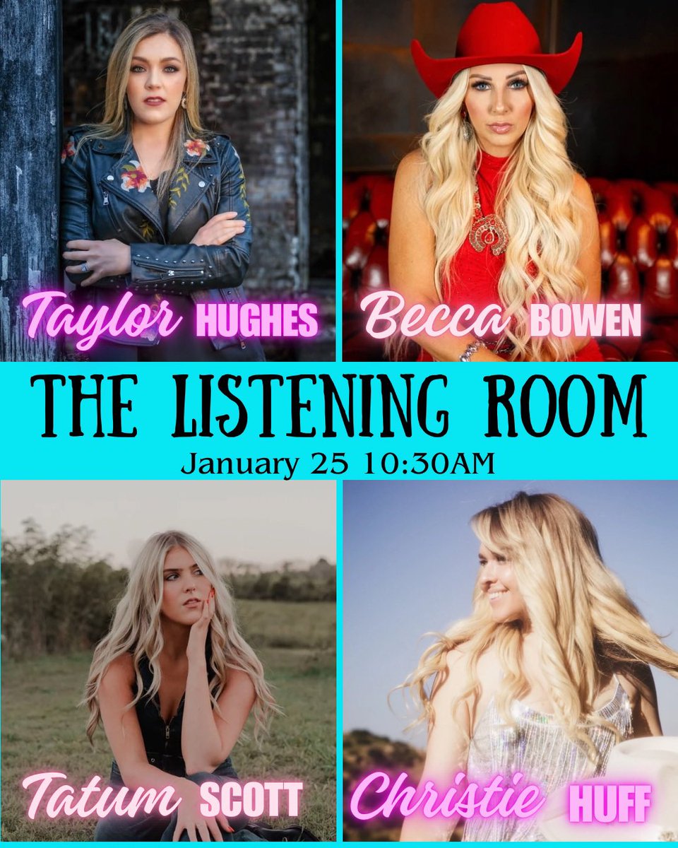 January is gonna be amazing! So excited to be hosting this show at <a href="/listeningroom/">Listening Room Cafe</a> on Jan 25. Get your tickets now🎟️
#countrymusic #january #Hello2025 

listeningroomcafe.com/nashville-show…