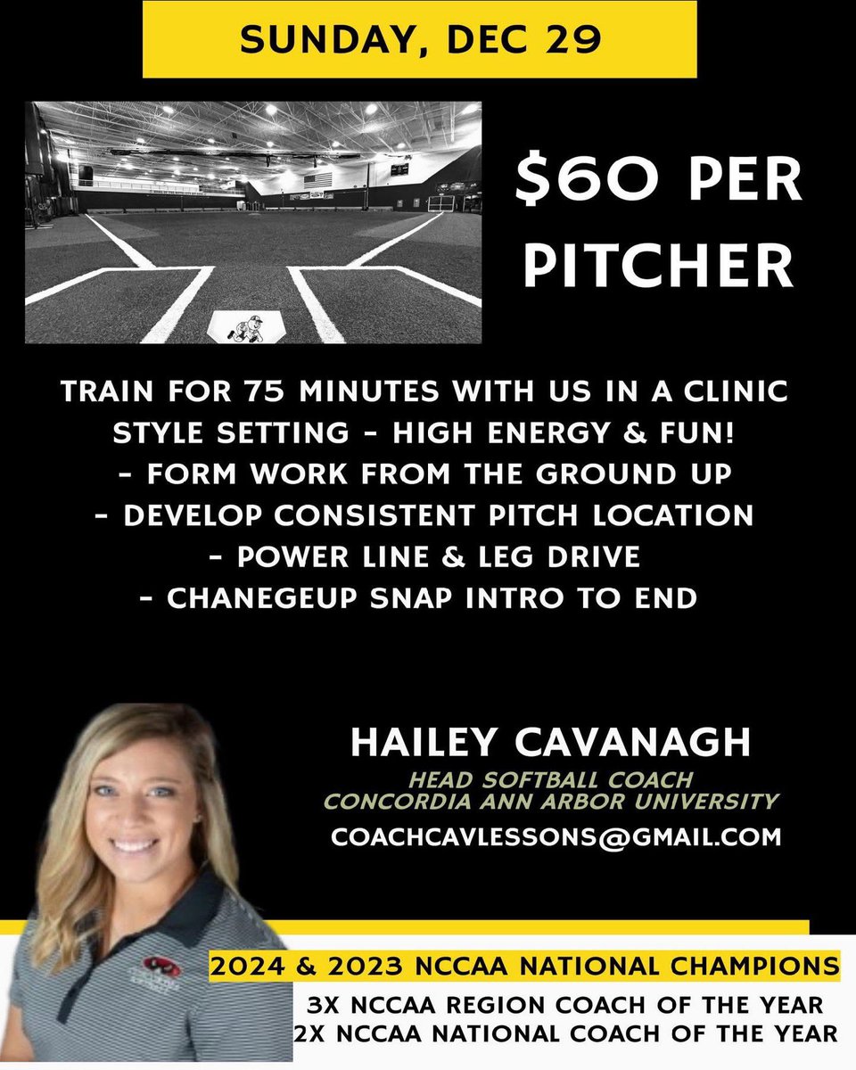 Join me Sunday for a Pitching Clinic for Beginning pitchers at Play at the Cage! 🥎

Register today: docs.google.com/forms/d/e/1FAI…