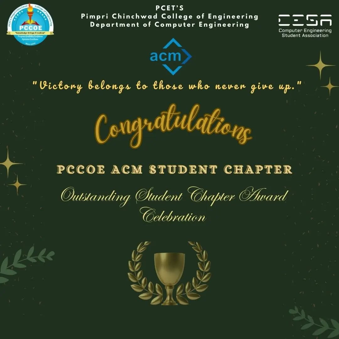 pccoeacm's tweet image. ๐ Celebrating Excellence with Team SDW CESA, PCCoE ACM!
Grateful to our guests & faculty for an unforgettable event. ๐ Cheers to the 23-24 team for paving the wayโhereโs to more victories ahead! ๐ช๐ฅ
#PCCoEACM #CelebratingSuccess