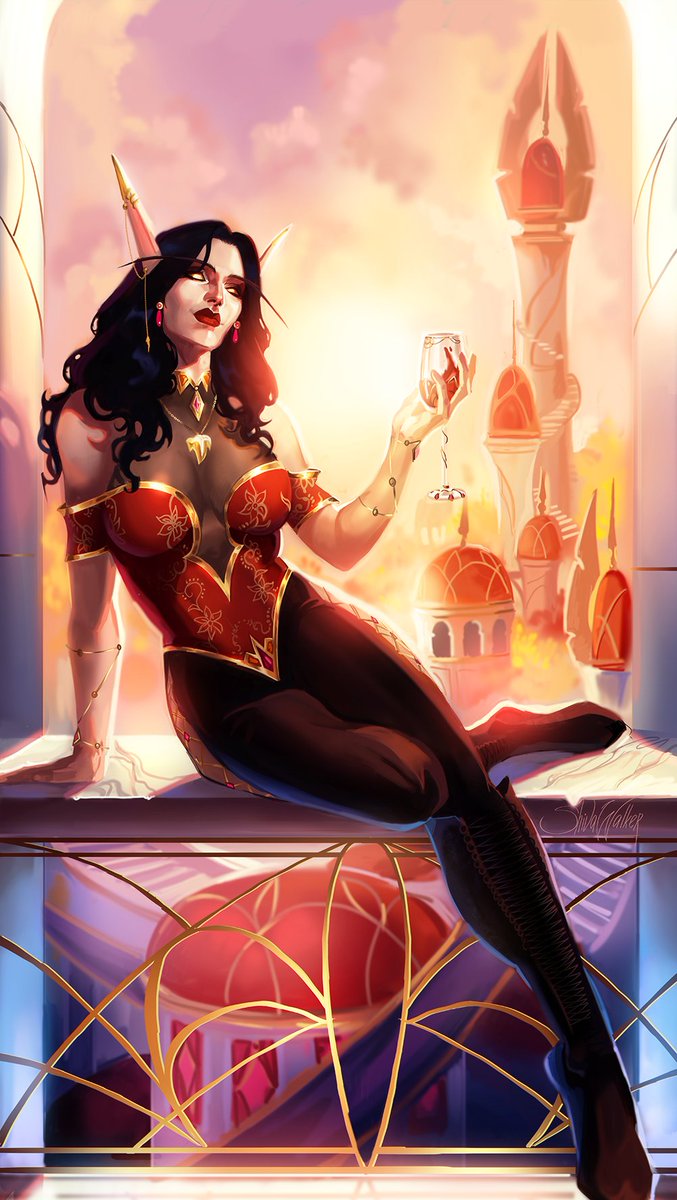 Lady Medis Sin'dowe
sketchy comm for  <a href="/Soulessvoids/">HolyKalamity</a> 
Thank you so much! And Happy Holidays to everyone! 🎄

#warcraft