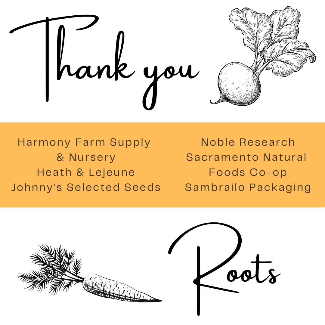 A big thank you to all of our Root Sponsors for supporting EcoFarm 2025! The EcoFarm Conference is made possible through the generous support of our sponsors. 

Register today for the conference at eco-farm.org!