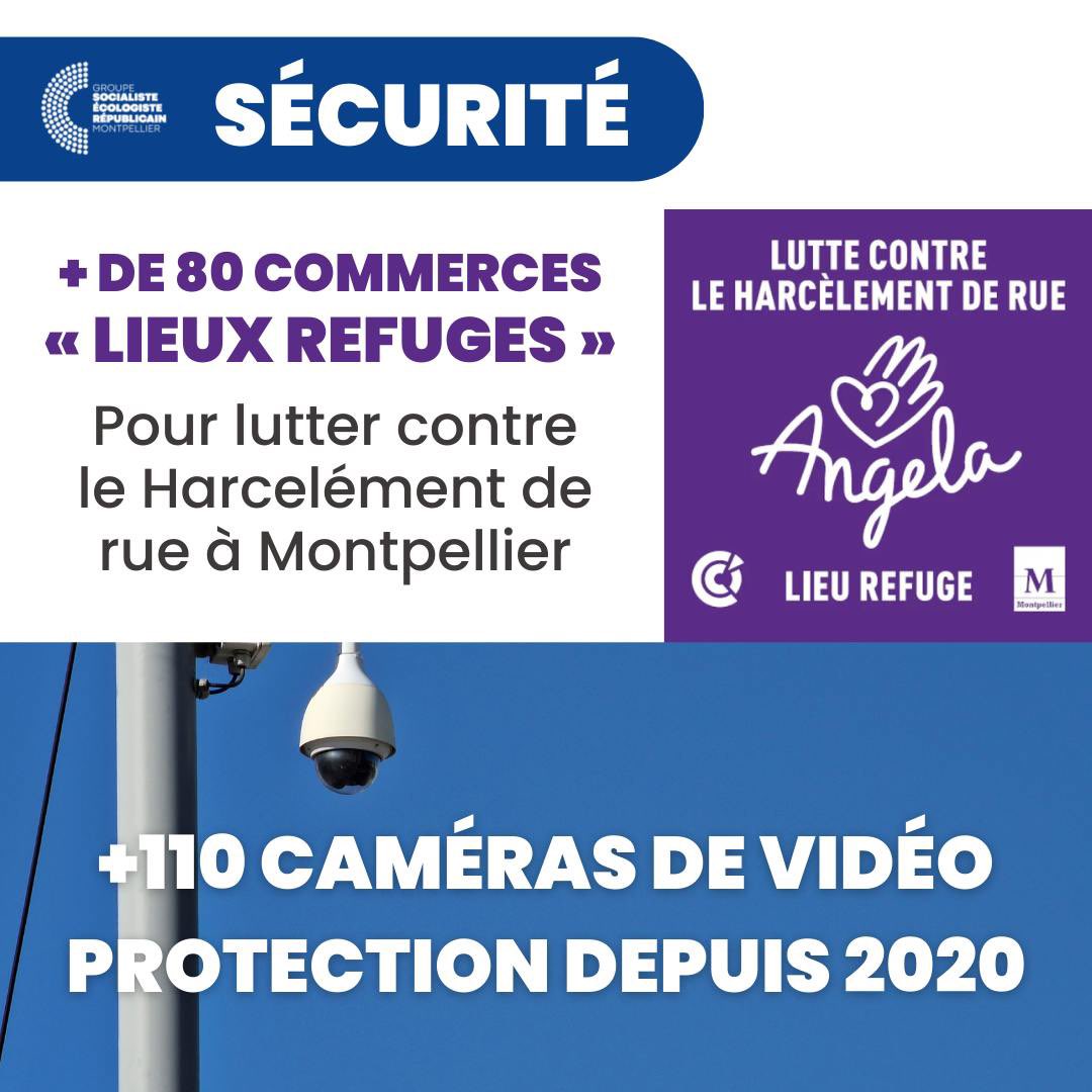 CoteMontpel's tweet photo. En 2024, nous avons encore amplifié nos actions pour la sécurité publique à #Montpellier. 
Des effectifs et des caméras en hausse forte, des dispositifs adaptés (logement social, écoles), des «zones refuges» pour les femmes en ville. 
#VotreSécuritéNotrePriorité @MDelafosse https://t.co/ybTp3BWEhX