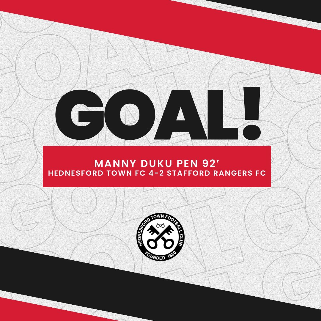 HTFC's tweet photo. 4-2!!!!!!! Manny makes the penalty😍
#HEDSTA
⚫️⚪️🔨 https://t.co/tepdx0S24A