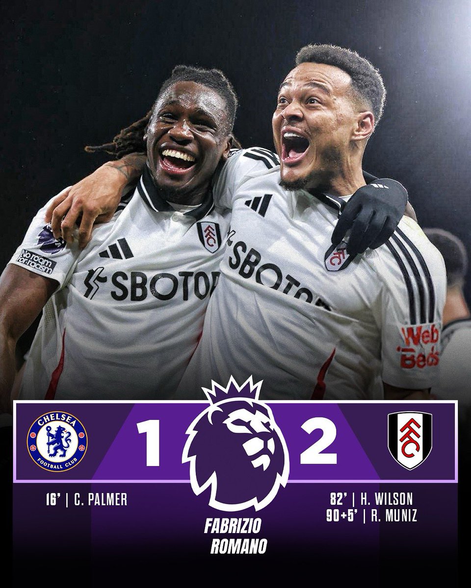 Massive win for Fulham at Stamford Bridge against Chelsea! ⚪️⚫️👀