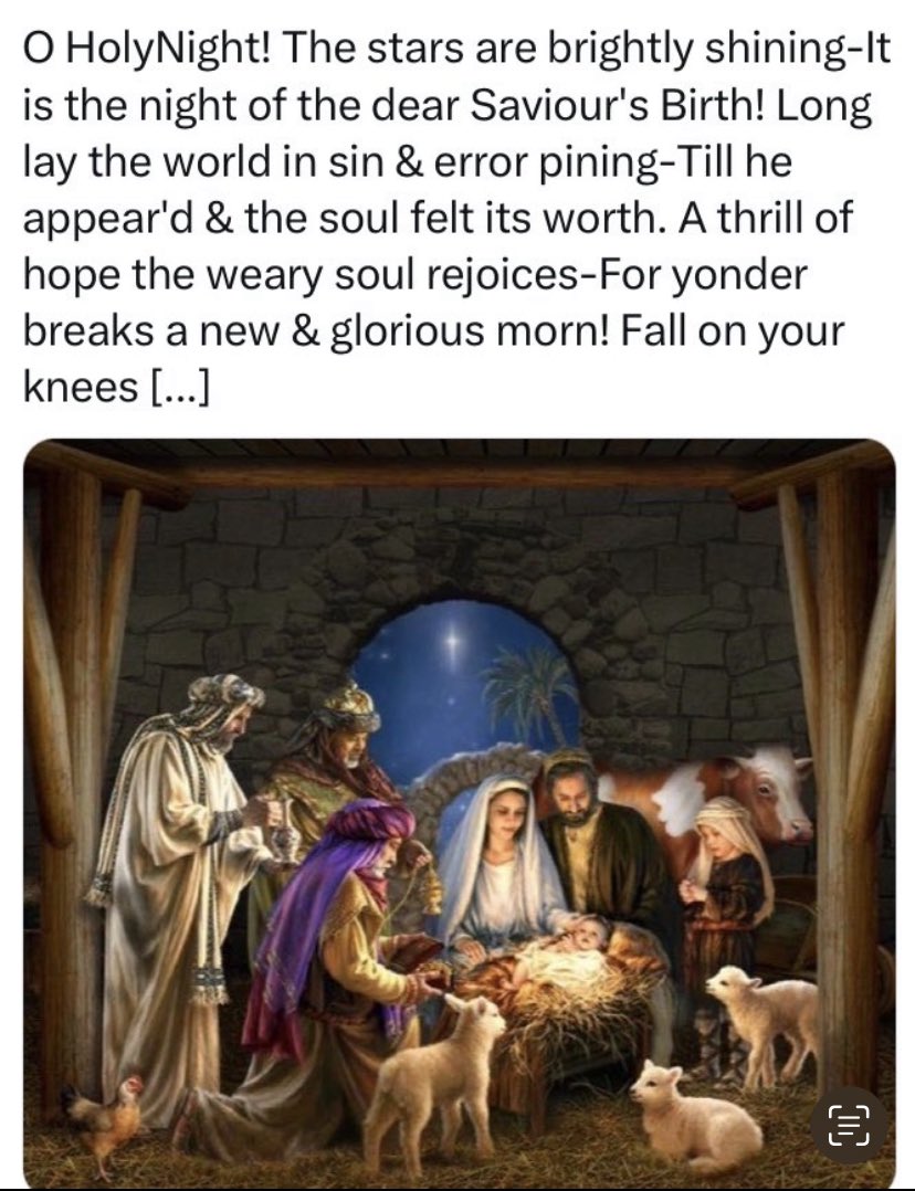 “Oh Holy Nignt” unveils the work of Our “Suffering Servant”, he told us…”I am the light of the world. Whoever follows me will not walk in darkness, but will have the light of life.” 
John 8:12-14