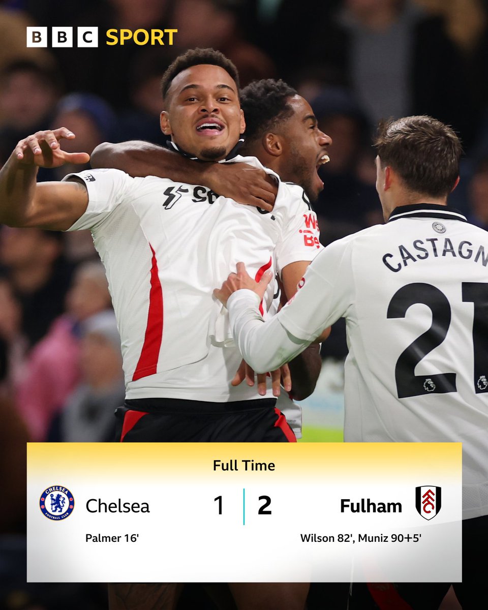 FULHAM WIN AT STAMFORD BRIDGE FOR THE FIRST TIME IN 45  YEARS 🤯

#CHEFUL