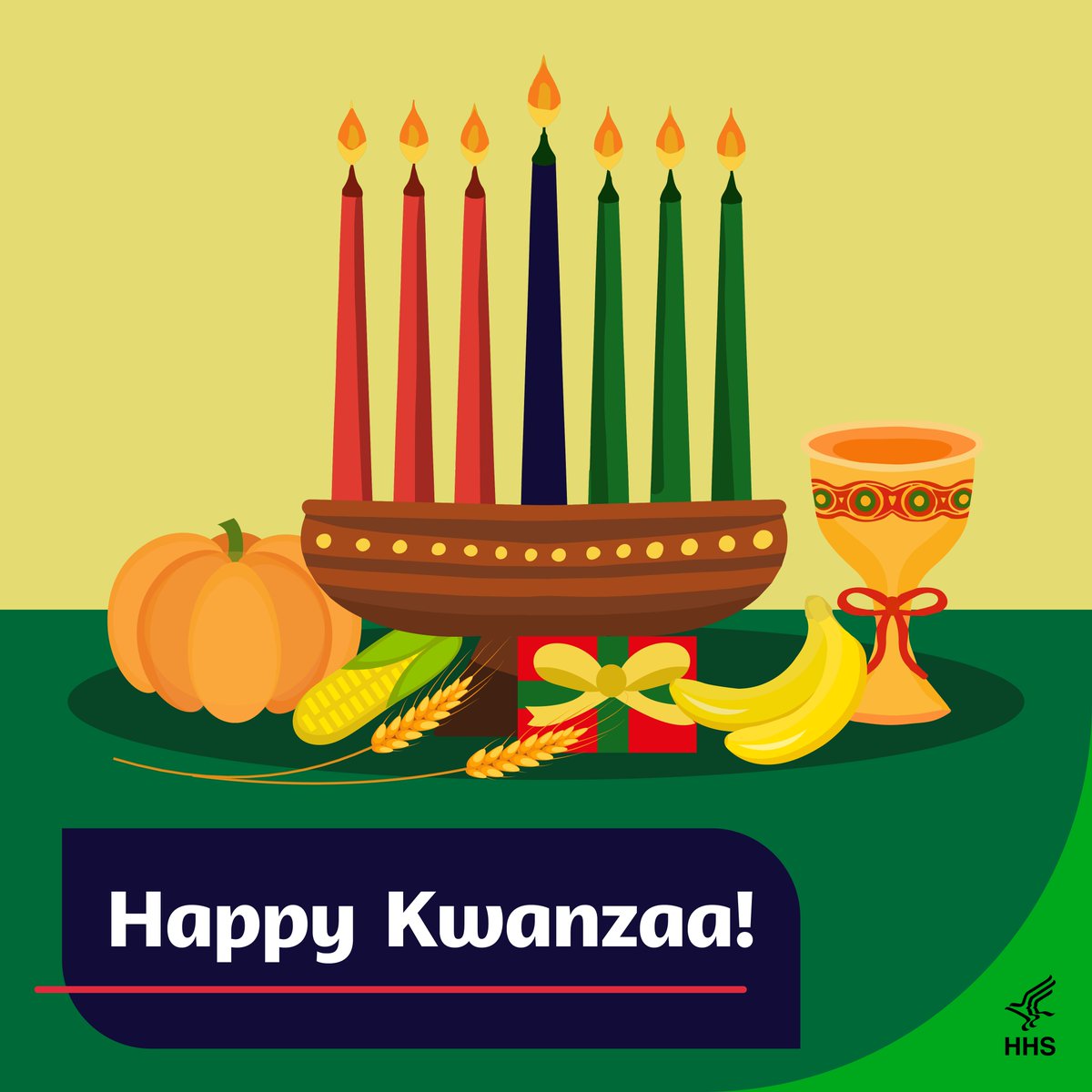 HHSGov's tweet photo. Wishing you and your loved ones a peaceful and joyous #Kwanzaa! https://t.co/DJOtU0Zdso