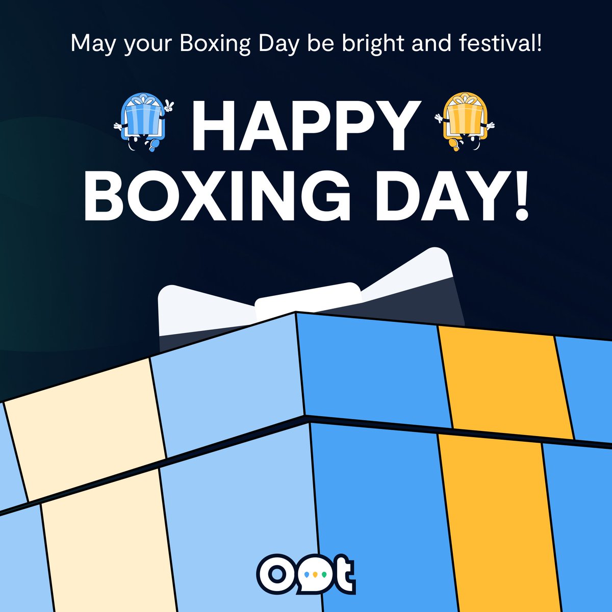 OOt_Social's tweet photo. 🎁 Boxing Day 🎁

As we come together to reflect on the spirit of giving, Boxing Day is a perfect time to focus on giving back and practicing gratitude. Whether through charity, acts of kindness, or simply supporting those around us. https://t.co/ZxFnm5mht8