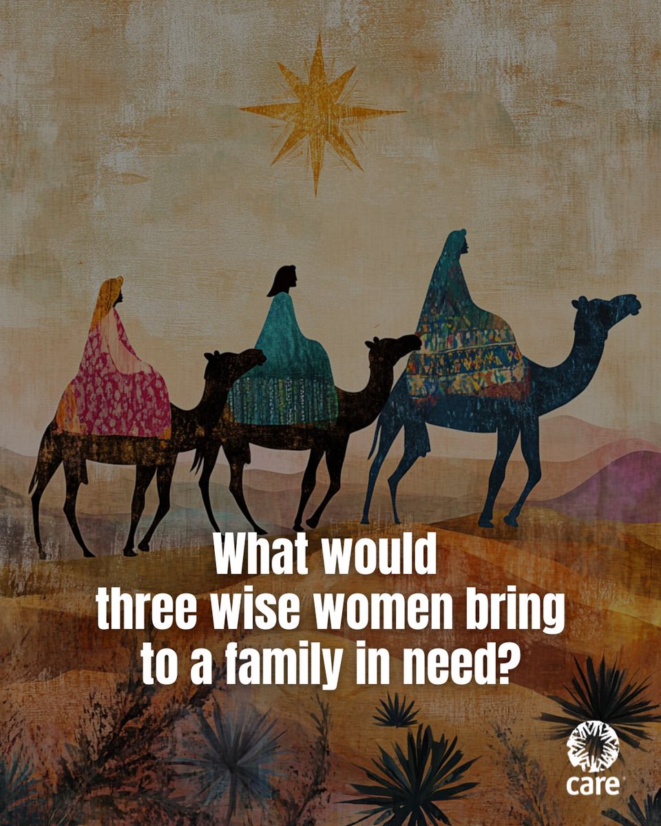 Imagine if three wise women arrived—not with gold, frankincense, and myrrh, but with life-changing gifts for families in need, such as food, shelter, or access to clean water. 

With CARE, your holiday gift can be the start of a powerful story. Join us at ow.ly/4r1V50UwYe2