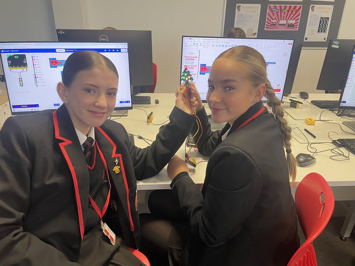 TASEComputing's tweet photo. Y8 had awesome physical coding experiences the last week of term making Christmas lights flash and snowflakes sing through the Micro: bit. #broadandbalanced https://t.co/1PazF9l6Yf