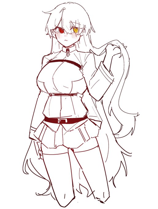 Aya with too long hair 