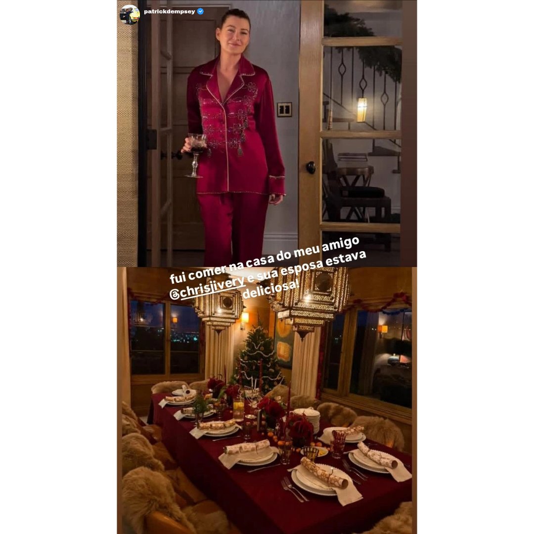 🚨 | CONTA ERRADA? storys deletado do ator Patrick Dempsey. 👀