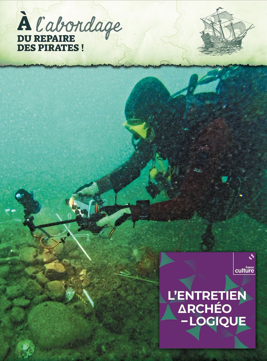 Demain à 16h30 on se retrouve dans <a href="/LeSalonNoirFC/">carbone 14 / l'entretien archéologique</a> L’Entretien archéologique sur <a href="/franceculture/">France Culture</a> avec l’excellent <a href="/A_Beauchamp_/">Antoine Beauchamp</a> pour parler de nos dernières découvertes à Madagascar sur un authentique repaire de pirates ! <a href="/de_piraterie/">Archéologie de la Piraterie des XVIIe-XVIIIe s</a> <a href="/Inrap/">Inrap</a> <a href="/Drassm_Culture/">DRASSM</a> <a href="/CNRS/">CNRS 🌍</a> <a href="/Universite_Caen/">Université de Caen Normandie</a>