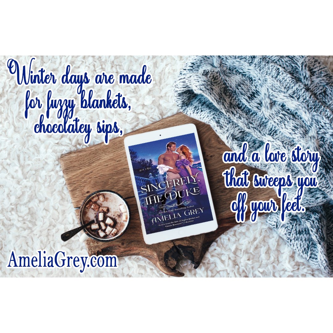 ameliagreyauthr's tweet image. Winter days are made for fuzzy blankets, chocolatey sips, and a love story that sweeps you off your feet. 📖🍫💫

#CozyVibes #winterdays #fuzzyblanket #chocolatey #sweptaway #AmeliaGreyBooks #SMPRomance #SayIDoseries #SincerelyTheDuke #HappilyEverAfter AmeliaGrey.com