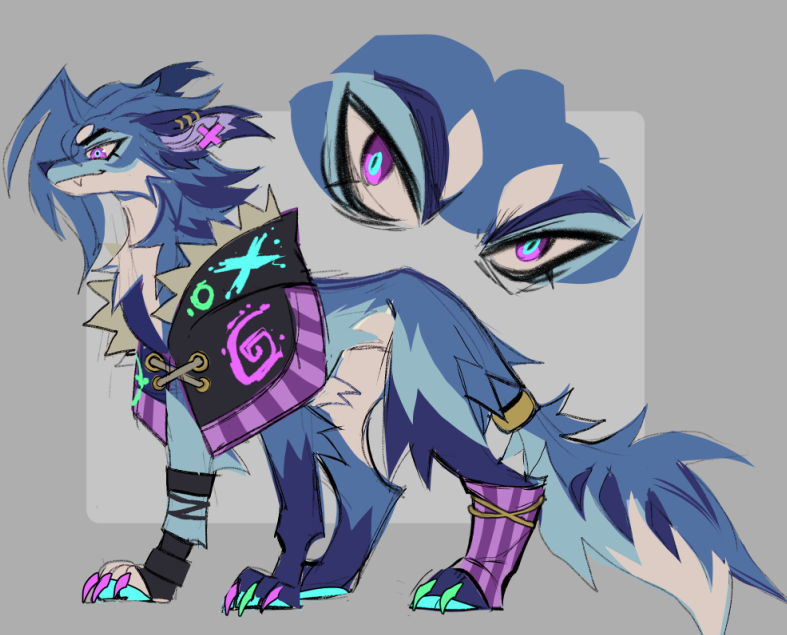 「made this jinx inspired design after wat」|ɢʀɪɴᴜ💢のイラスト