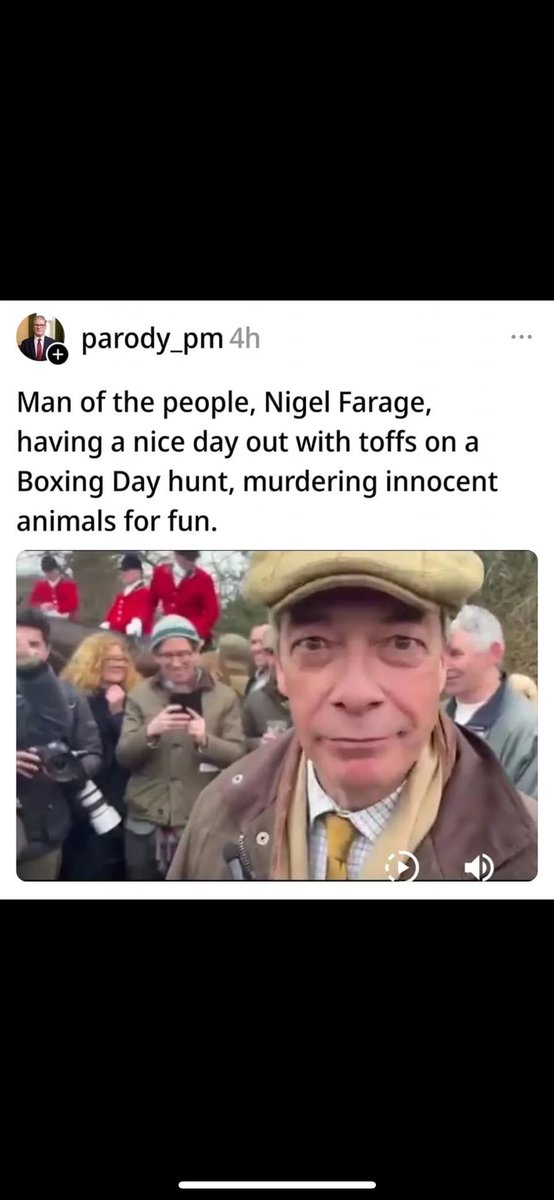 Here’s an idea what if Boxing Day was a day for all the “toffs” to be hunted and chased after til they’re hearts gave in #scumbags