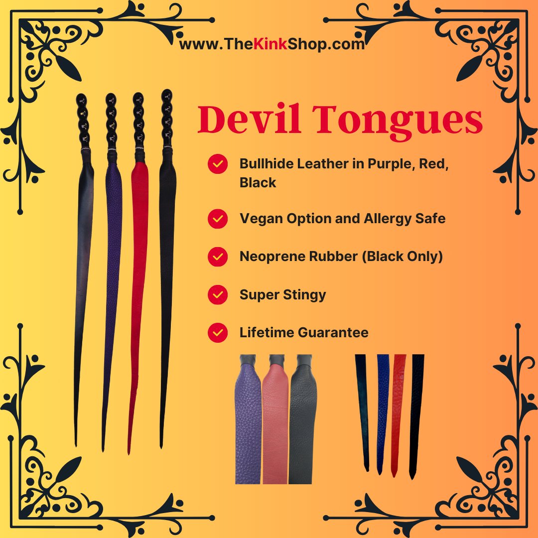 TheKinkShop's tweet photo. It's not too late to bring a little spice into your life this new year with our deliciously stingy Devil Tongue. Don't forget that expedited shipping is still an option to get ALL your TKS toys before the New Year. https://t.co/VtBZwTOcEk https://t.co/XmlmCOT7nl
