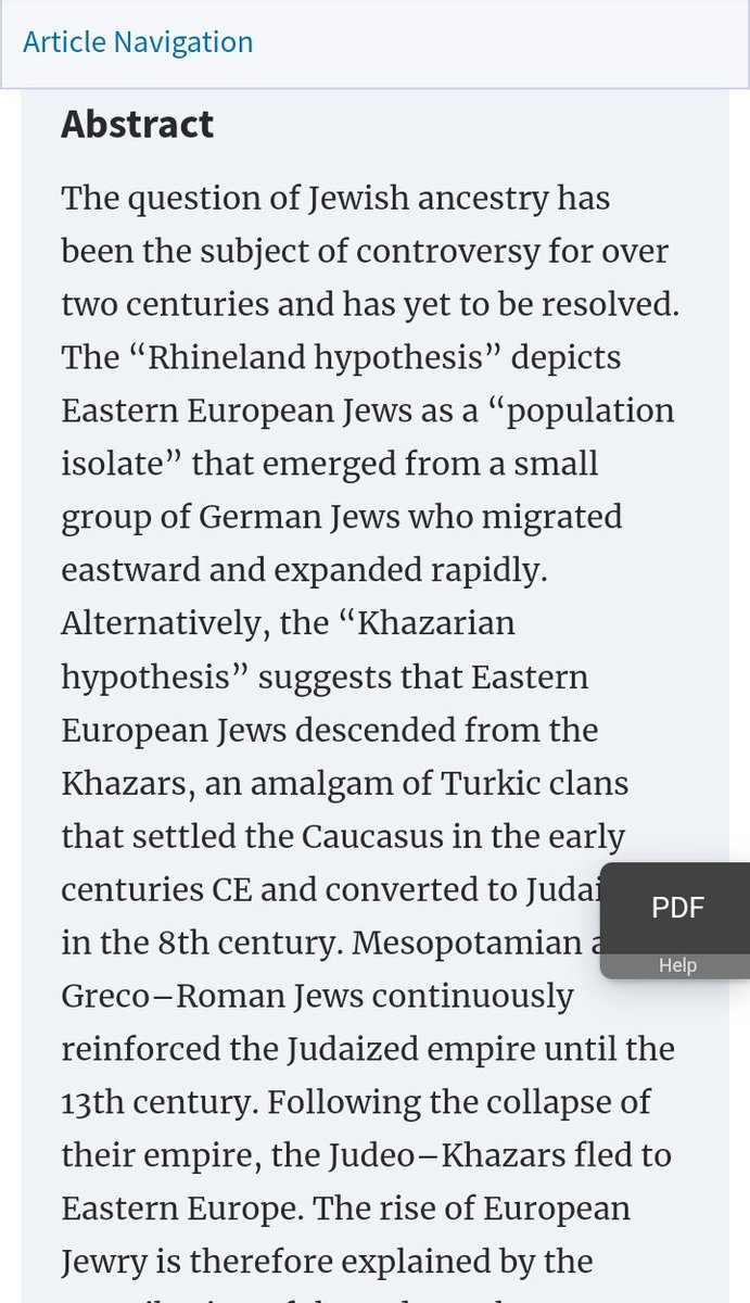 No they aren't.
Raphael Falk is the most prominent zionist nazi genetic researcher and he says there's no Jewish gene doesn't exist 
"Genetic markers cannot determine Jewish descent - PubMed" pubmed.ncbi.nlm.nih.gov/25653666/