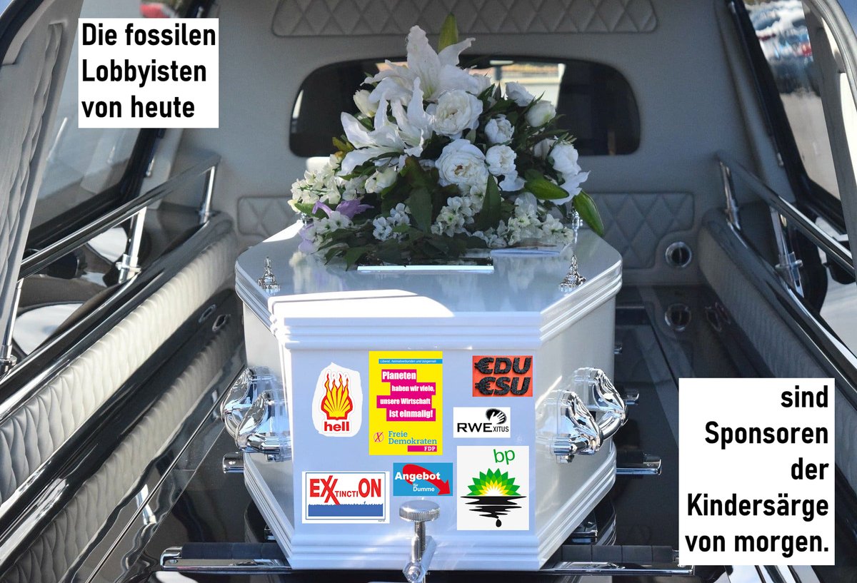 WhHartmann's tweet photo. #Klima: "Die geringste Rolle spiele es bei Anhängern der Union (21,9 Prozent)"
Hinweis an #CDU #CSU, bzw. #CDUCSU #Merz Wähler:
Eure #Kinder, #Enkel, #Nichten & #Neffen ertrinken, verdursten, verbrennen oder verhungern wie alle anderen.
Warum ist euch deren Schicksal so egal? https://t.co/H5kgGXeK00