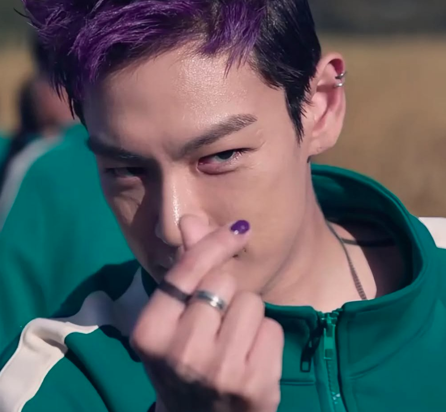 T.O.P in the second season of Squid Game.