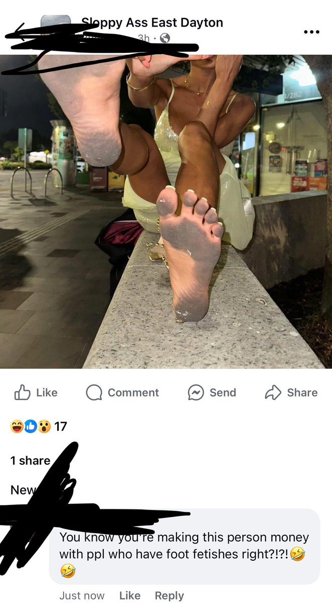 People have no clue how serious I am on Facebook 🤣🤣 Been around since before all this shit got “funny” on the internet and ppl haven’t a clue that you can make money off foot fetish losers 🤣🤣 #findom #cashmaster #fetish